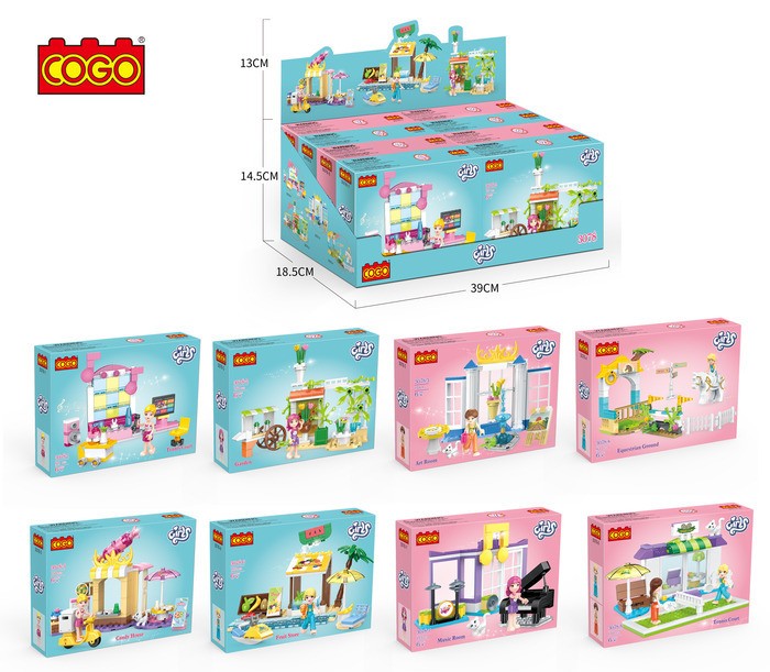 Cogo Kockice Set Za Djevojčice, 110 Djelova