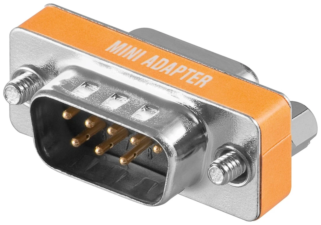 goobay Adapter D-SUB/RS-232, muško - ženski, GooBay, Crni