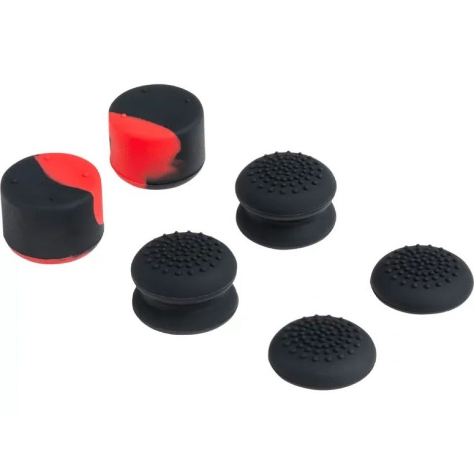 NACON Bigben PS5 Thumb Grips (6 kom. silikonskih thumb gripova za PS5 Dualsense kontroler), Crni