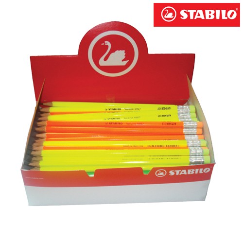 Stabilo Neon Gr.Olovke + Gum. 1/144 4907