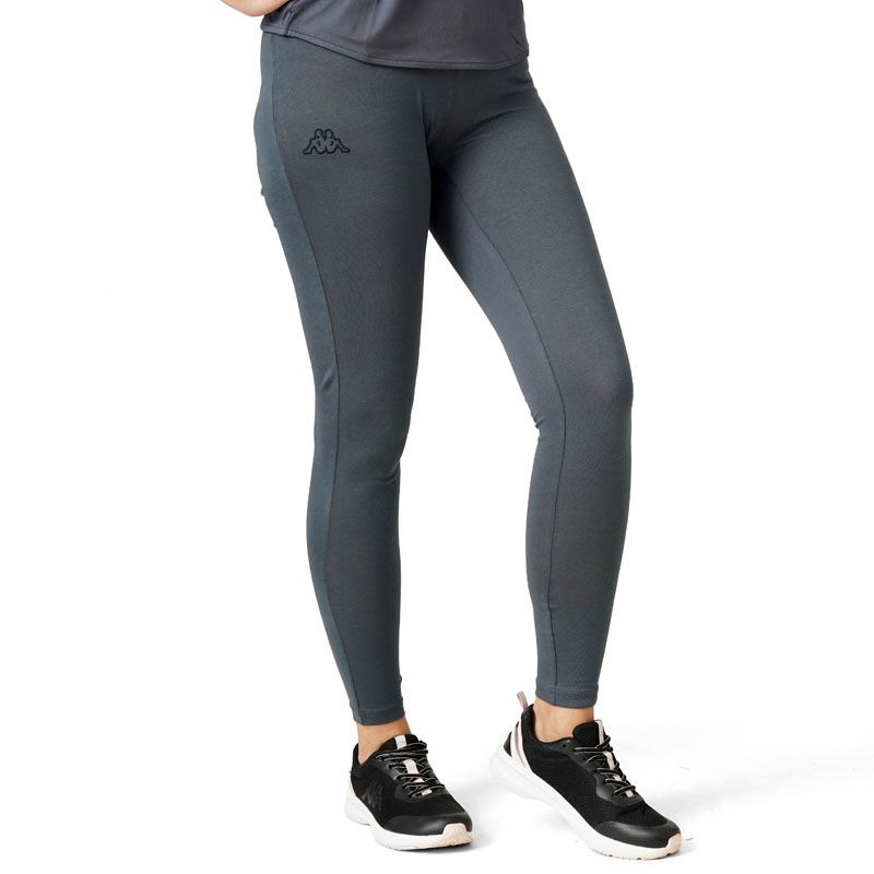 Kappa ženske tajice Logo Zapri Skin, tamno sive