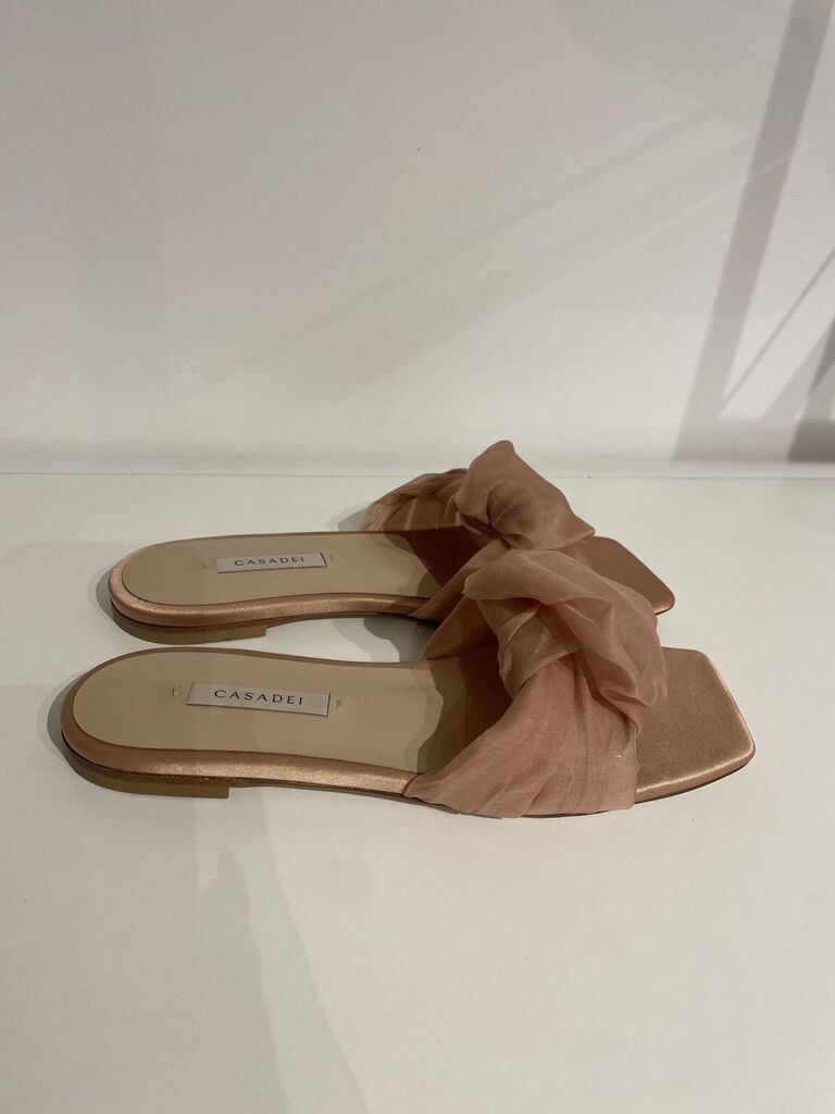 Casadei papuče zlatno roza