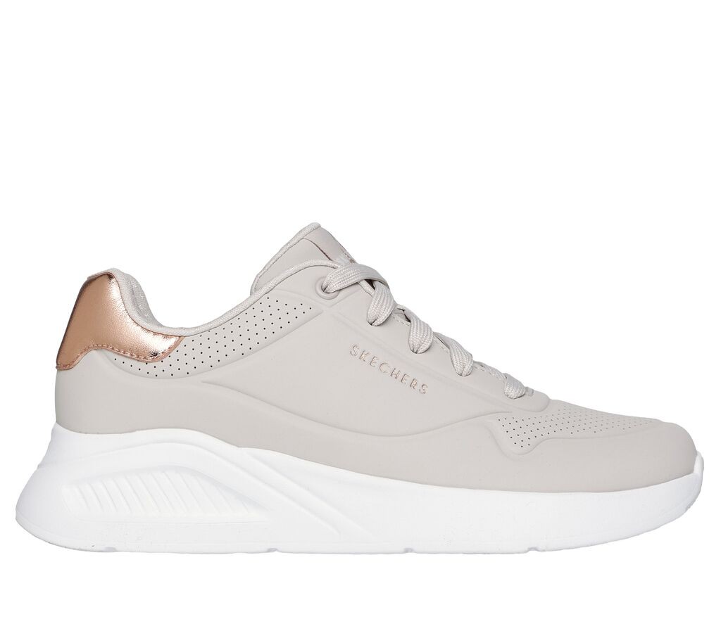 Skechers Uno Lite Shimmer Patike Ženske, Krem