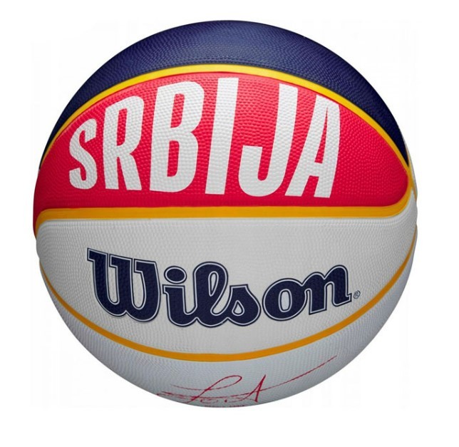 WILSON Lopta za košarku NBA Player Local BSKT Jokić bijela
