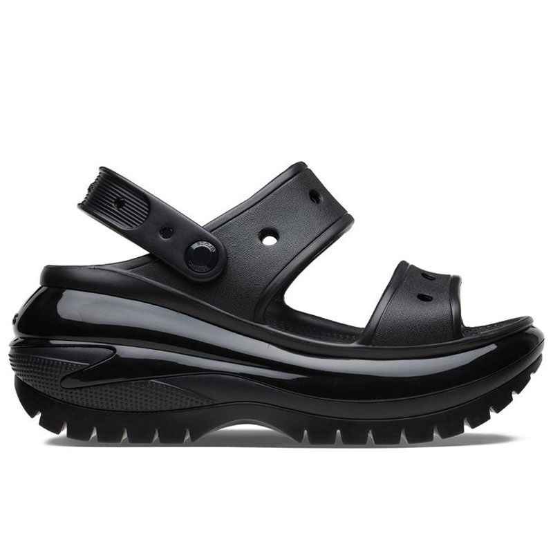 Crocs Ženske sandale Classic Mega Crush, Crne