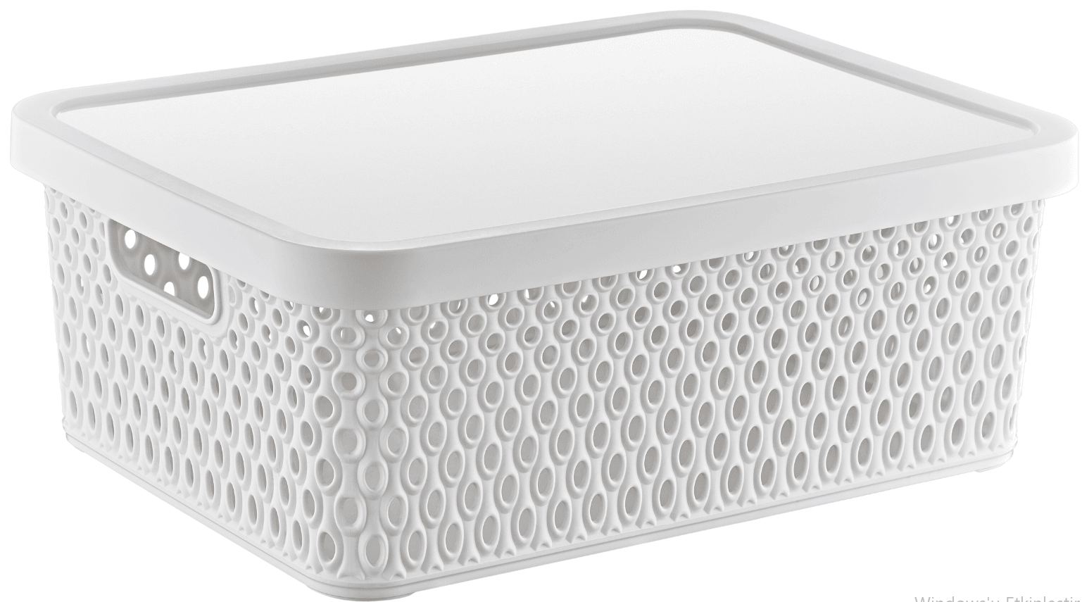 Čistunica Kutija za odlaganje 18 L Bijela TRN-180-06