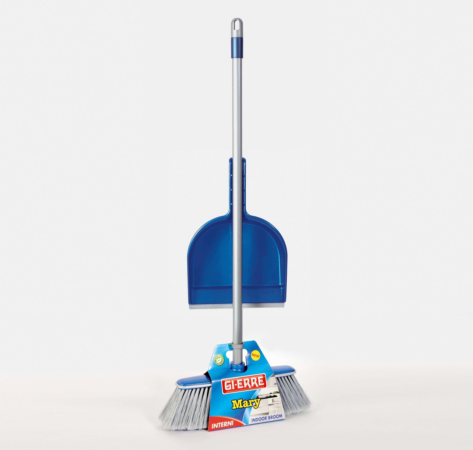 Čistunica Metla Mary sa teleskopskom drškom i lopaticom za unutrašnjost 2002TMP Blue Metal Line