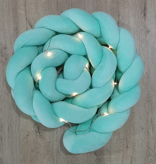 Fim Baby Pletenica Za Krevetac, Tirkiz Zeleni