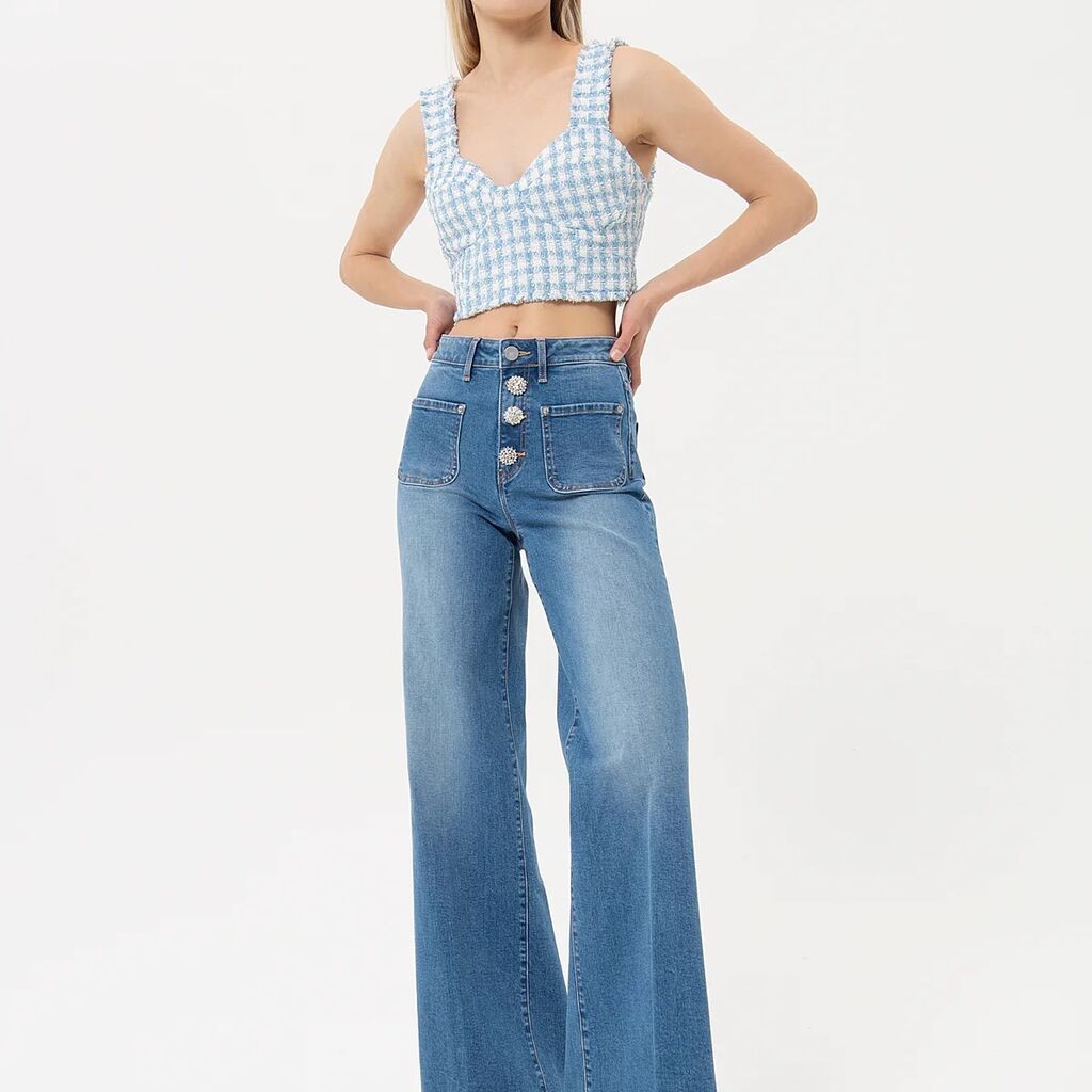 Fracomina Ženske Pantalone SS25ŽFR25SJ3009W117, Teksas