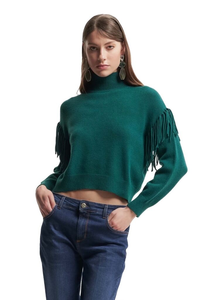 Kocca Ženski Džemperi FW24ŽA24PMA2837A51618, Zelena