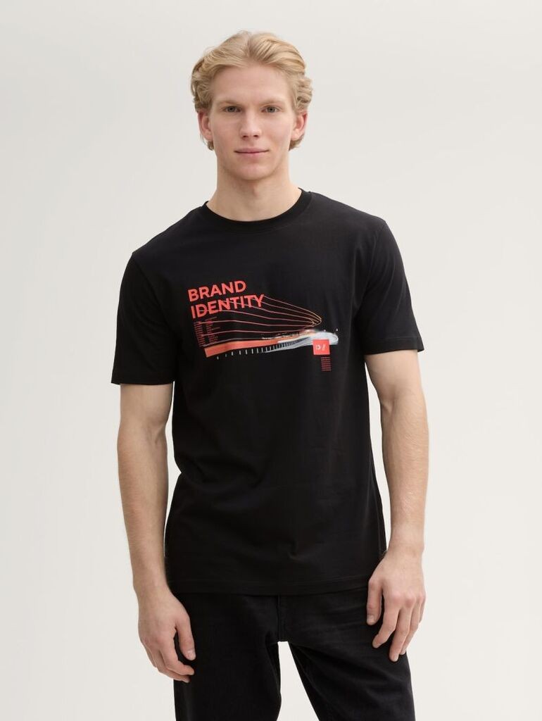 Tom Tailor Majica Muška SS25M104502329999S5, Crna