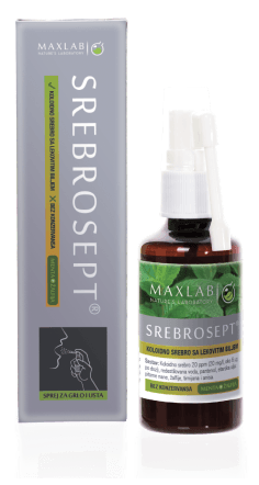 Maxlab Srebrosept sprej za grlo, 50ml