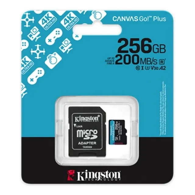Kingston MicroSD kartica 256GB U3 V30 Class10 Canvas 200Mb/s
