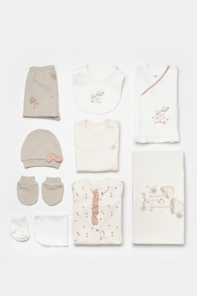 Set za iznošenje bebe BiOrganic 10/1,bež,56cm.