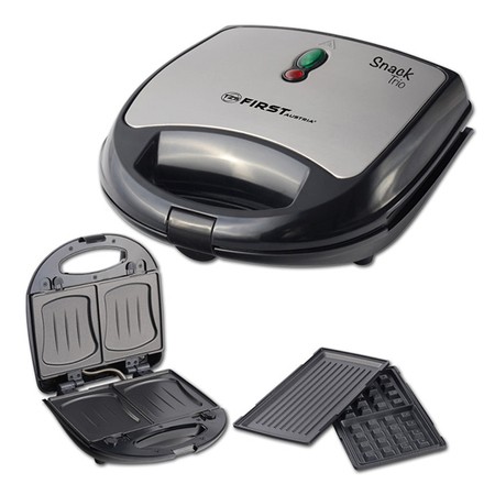 First Toster 2u1 FA-5342-3 700W (tost/waffle), Srebrni