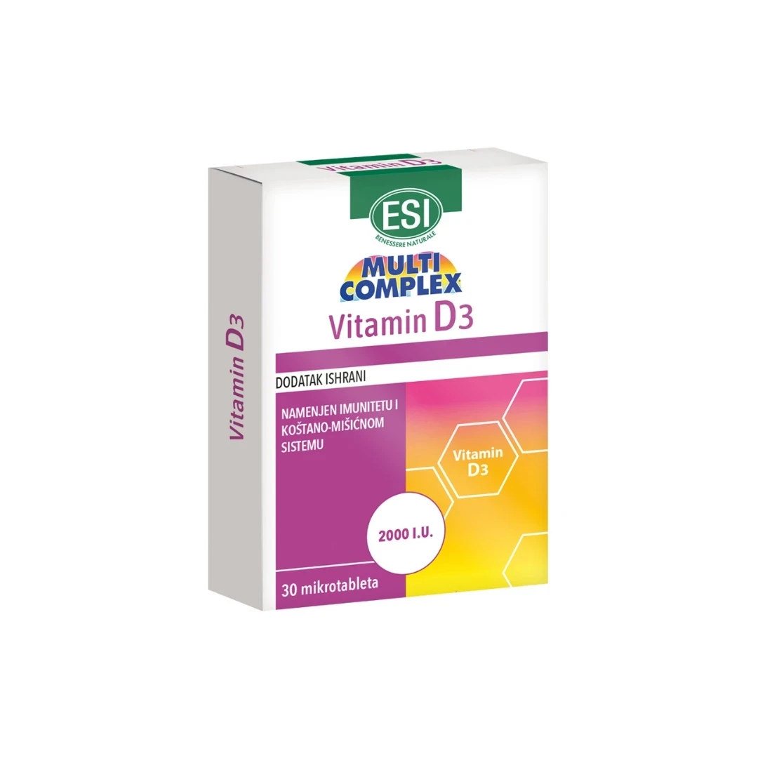 ESI Vitamin D3 2000 IU, 30 mikrotableta