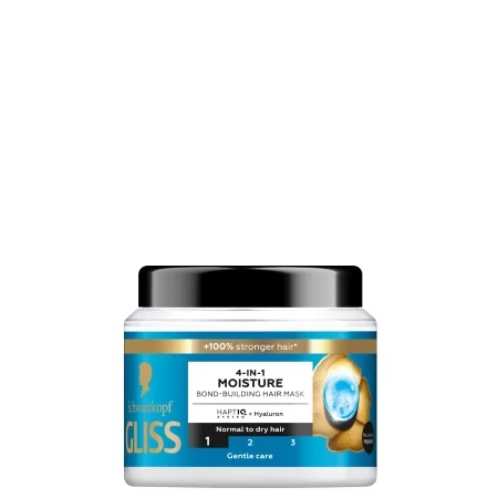 Schwarzkopf maska ​​za kosu Gliss Moisture 4u1, 400ml