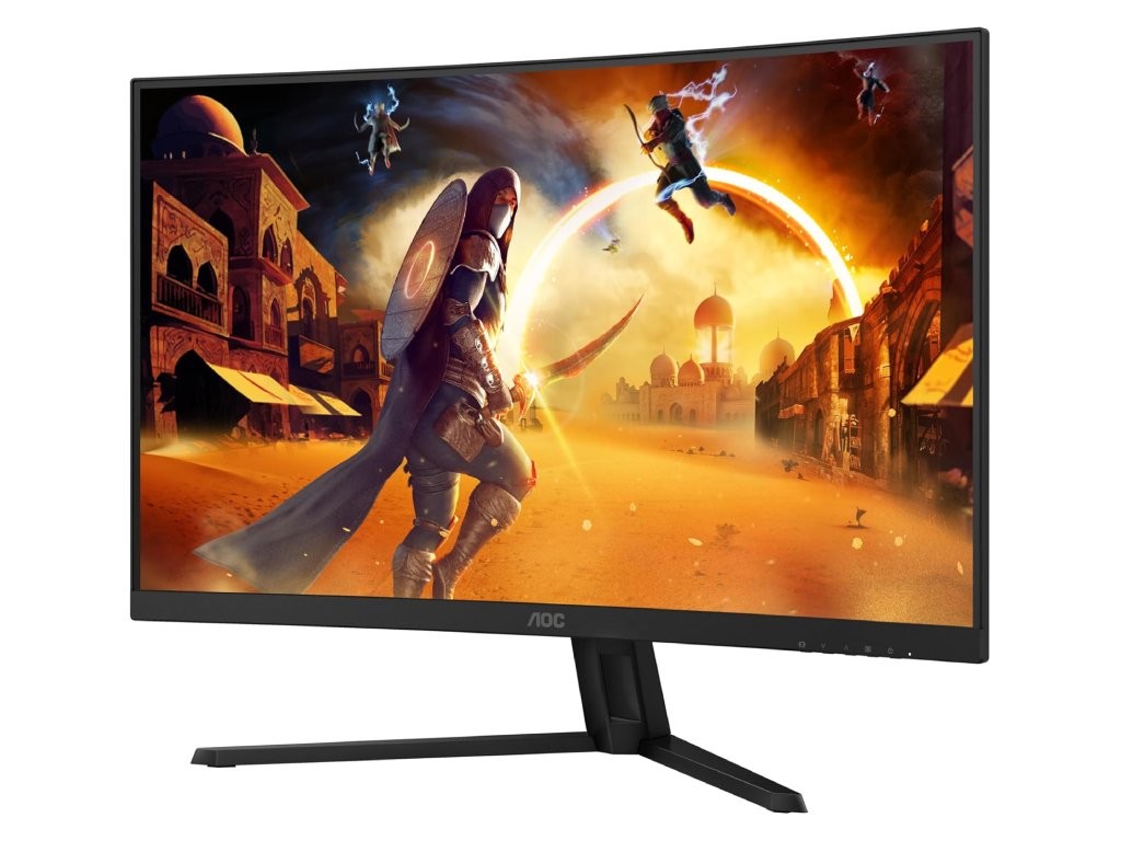 AOC QHD Gaming LED Curved Monitor CQ32G4VE, 31.5", 2560x1440, 180Hz, 0.5 ms, DP/HDMI*2, Tilt