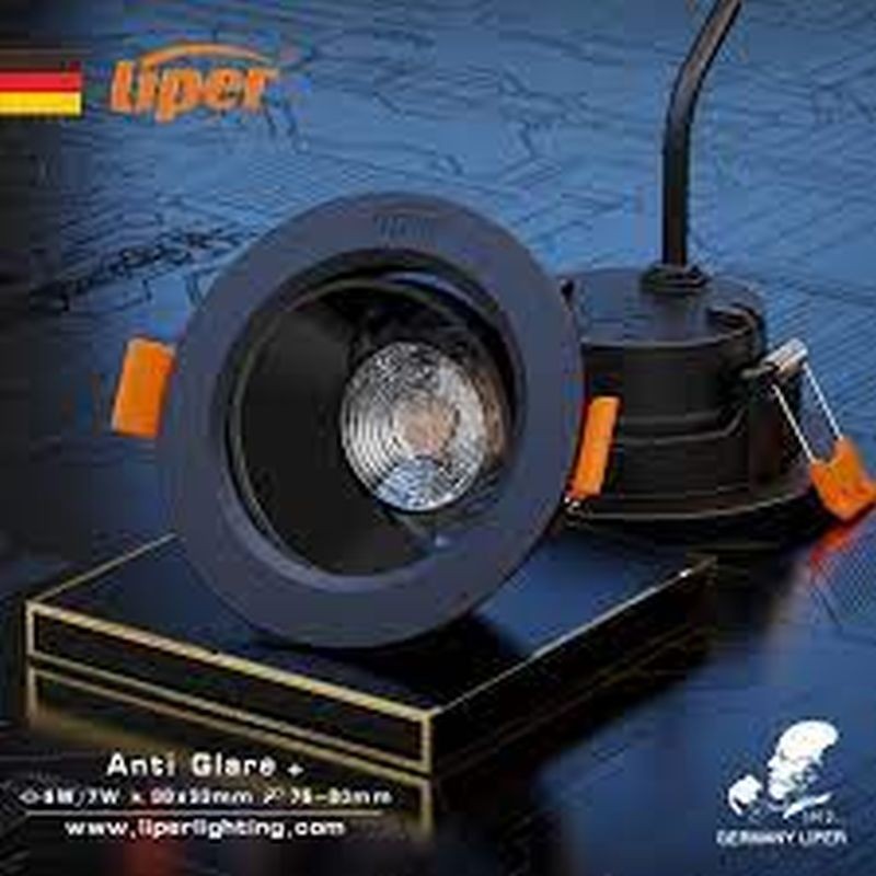 Liper LED plafonska lampa COB okrugla 5W 4000K crna LP-COB05F03-Y1