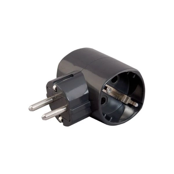 T razvodnik 16A dvostruki,crni