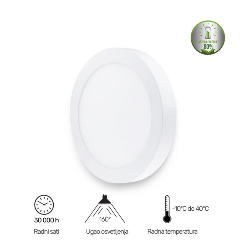 LED PANEL N/Z KNC5 24W 6500K (okrugli)