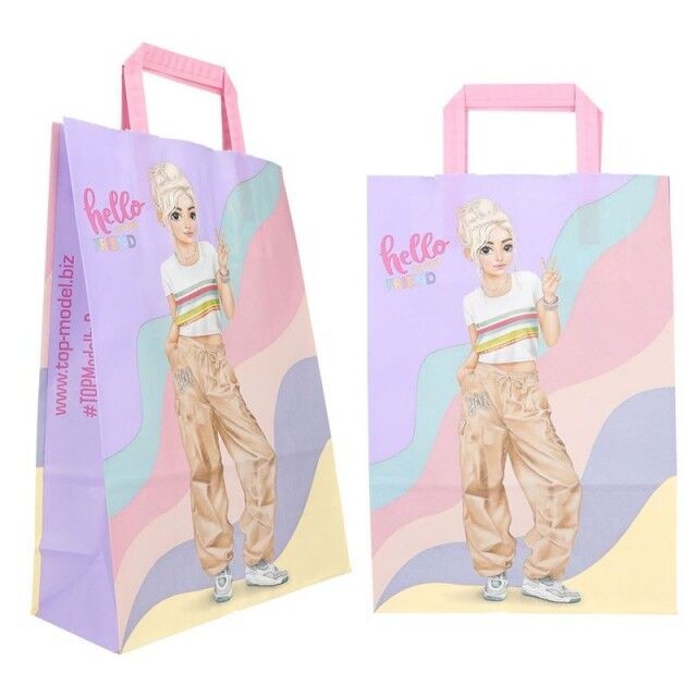 Top model Papirna ukrasna vrećica, roza