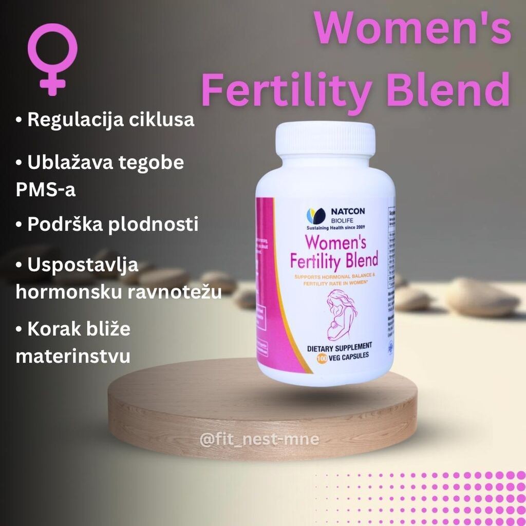 Women's Fertility Blend by NATCON BIOLIFE, 60kapsula