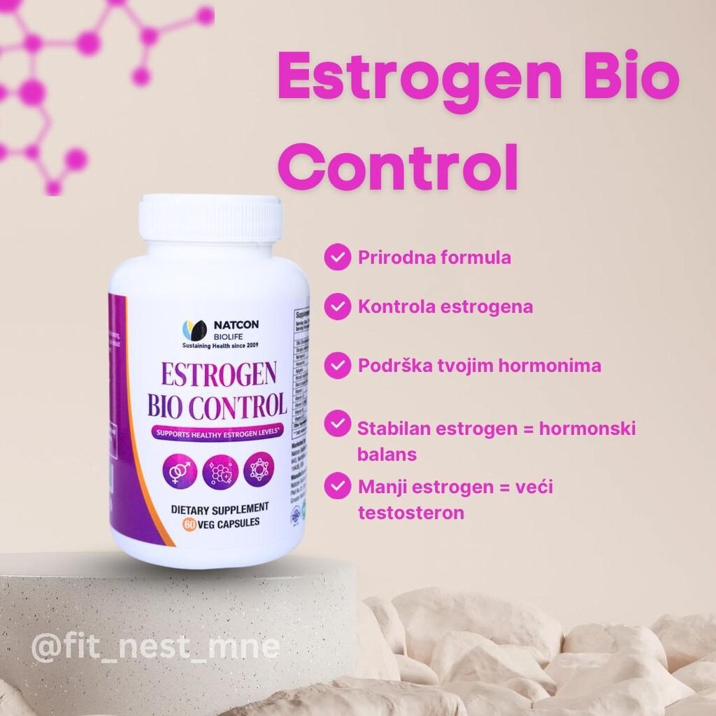 Estrogen Bio Control by NATCON BILIFE, 60kaspula