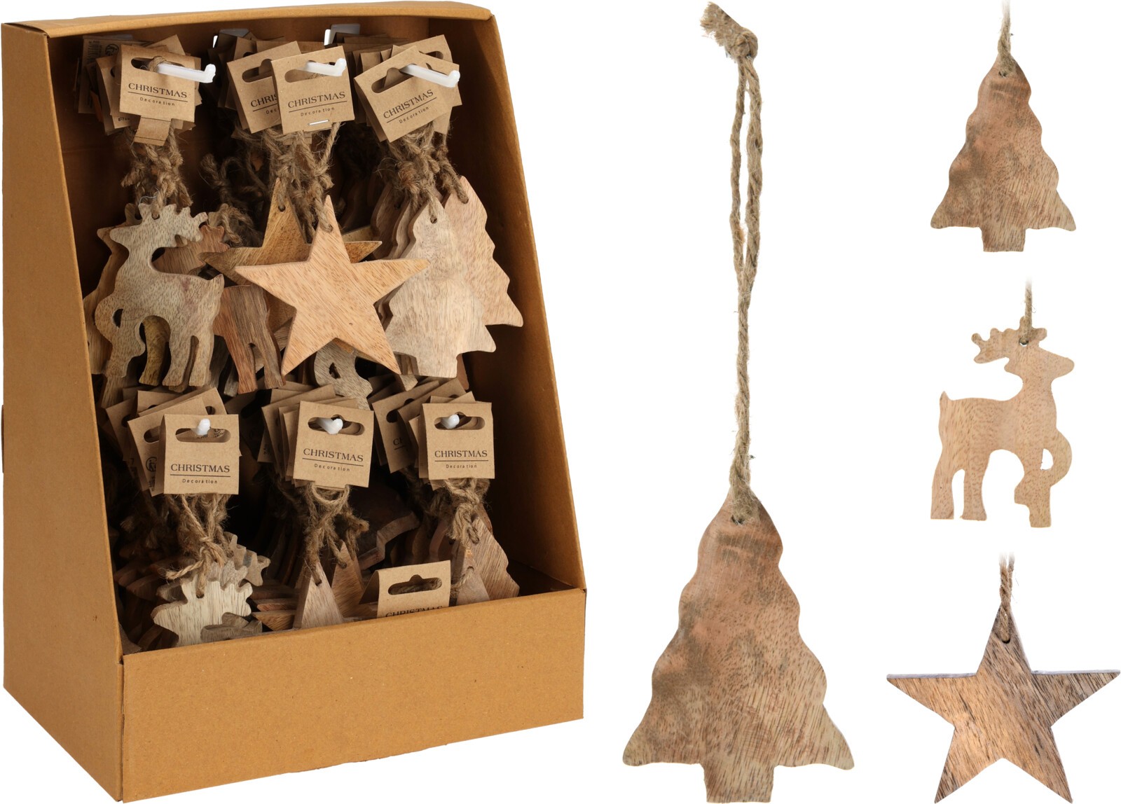 Novogodišnja Figura Na Kačenje 10Cm Natural A66100000