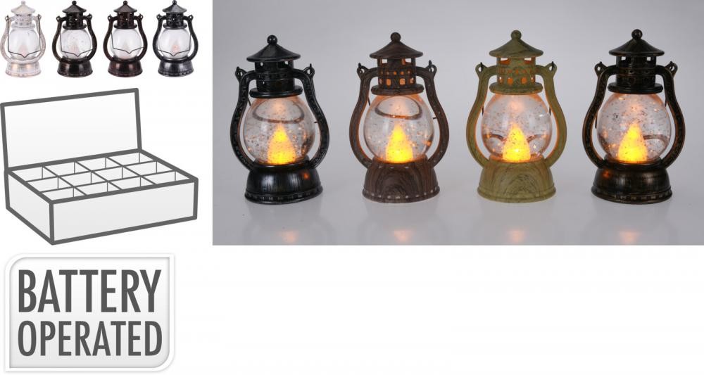 Fenjer Na Baerije, Unutrašnjost-Voda Sa Gliterom 12Cm Ax5304290