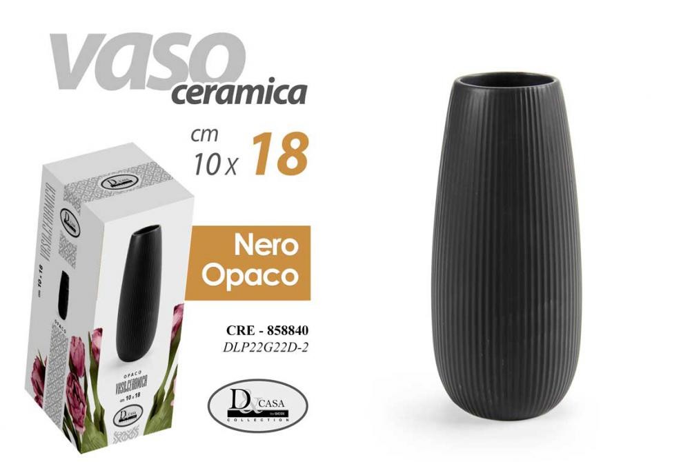 Vazna Crna Mat 10*18Cm Dlp22G22D-2