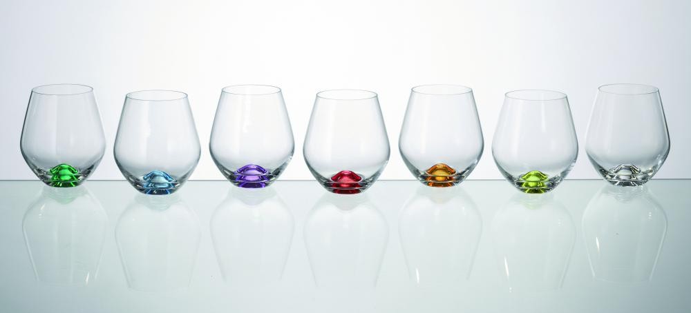 Čaša Tori Color Obojeno Dno 500Ml Box/6Kom