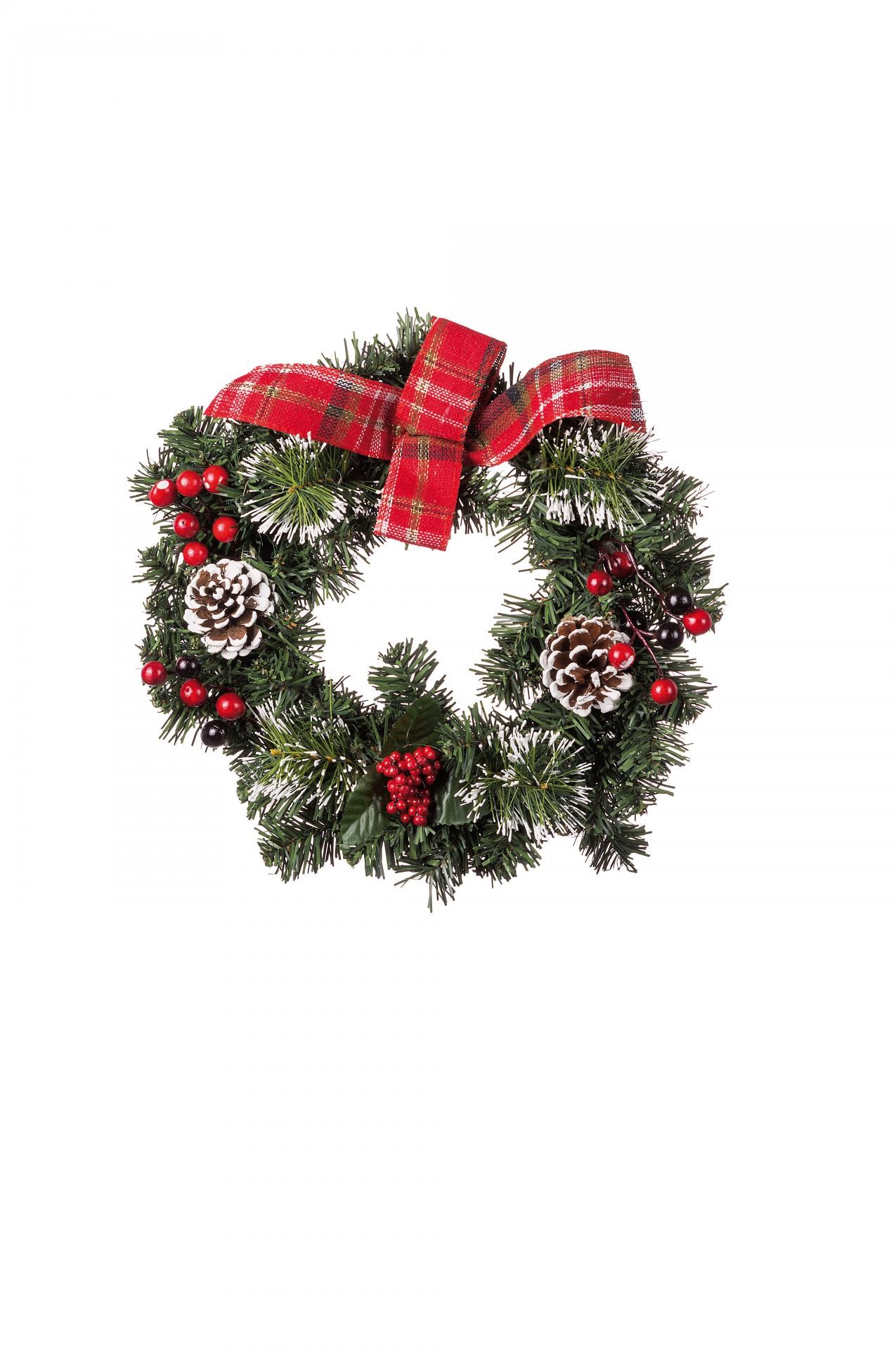 Novogodišnja Vijenac Sa Trakom Diam33,5Cm 106081