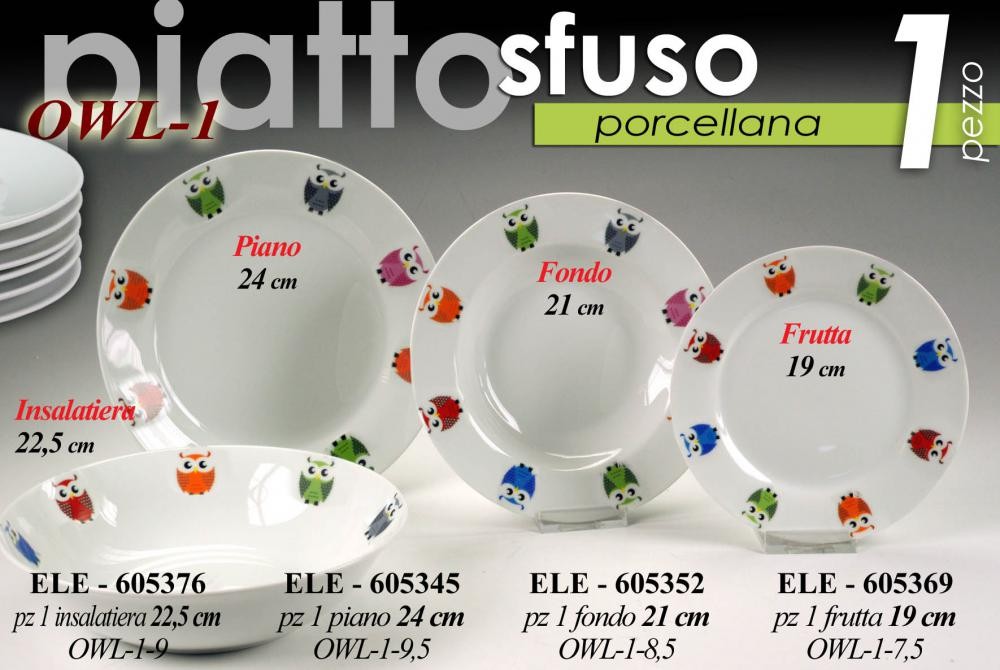 Gicos Keramički Tanjir 24Cm Gufo - 605345