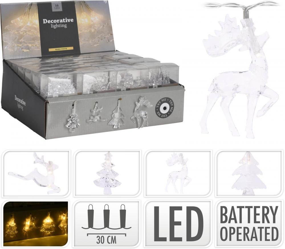 Svjetleći Lanac Na Baterije 10Led 8X6X11Cm Ax5304600