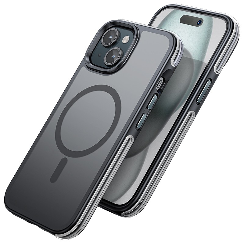 HOCO AS5 Airbag-6m Futrola za iPhone 15, Magnetna, Crna