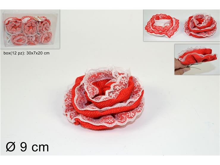 Christmas Novogodisnji Ukras Rosso/Bianco 2Ass2014302/303@