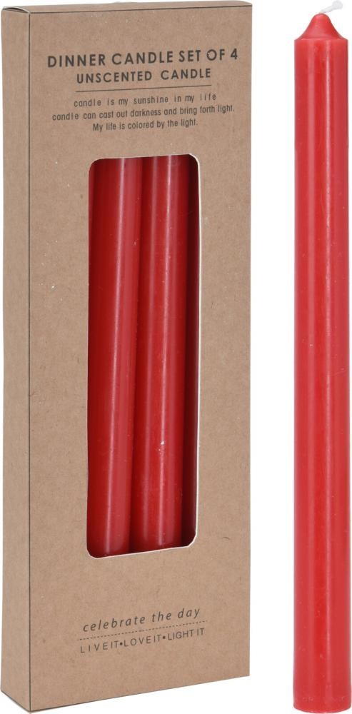 Svijeće 4/1 21Cm Crvene Acc696450