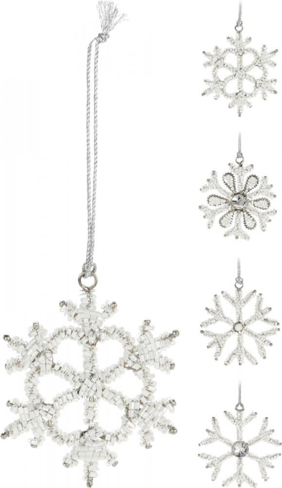 Viseća Dekoracija Pahulja 8Cm Srebrna A72100200
