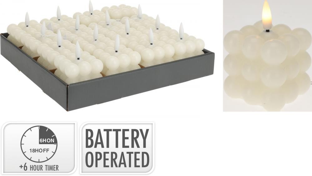 Svijeća Na Baterije 58X58Mm Bez Ax5435100