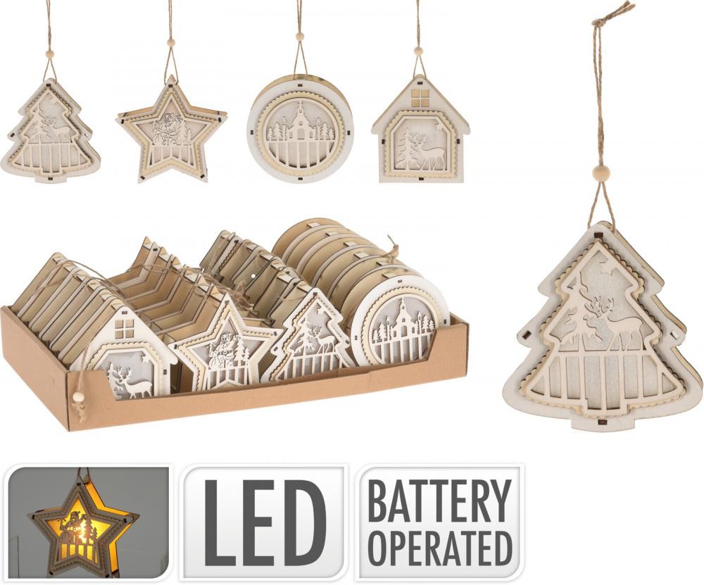 Novogodišnja Viseći Ukras 10Cm Led Anm221870