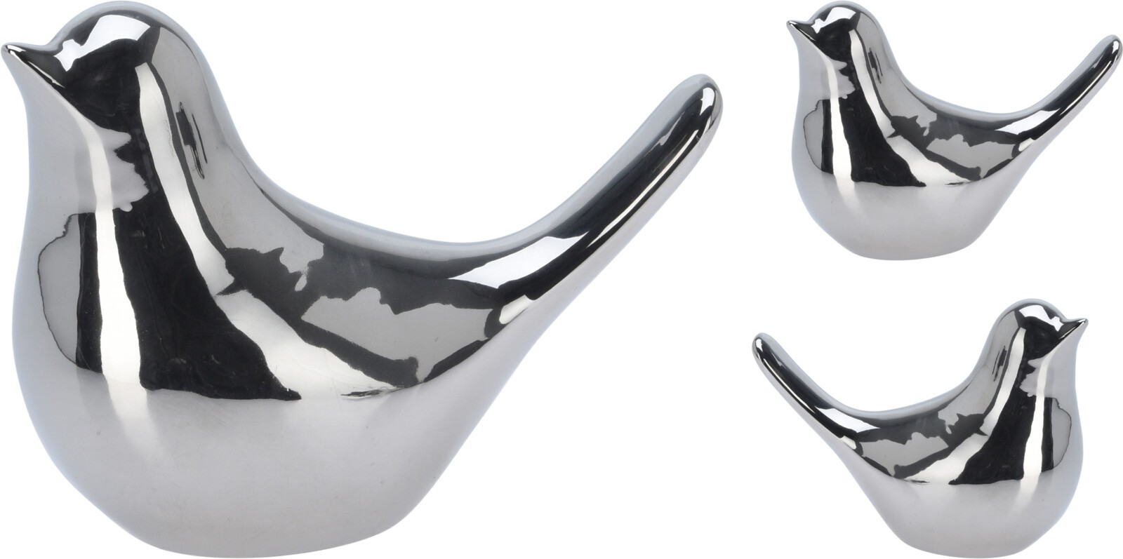 Dekoracija Ptica/Srebrna 10Cm Alx630350