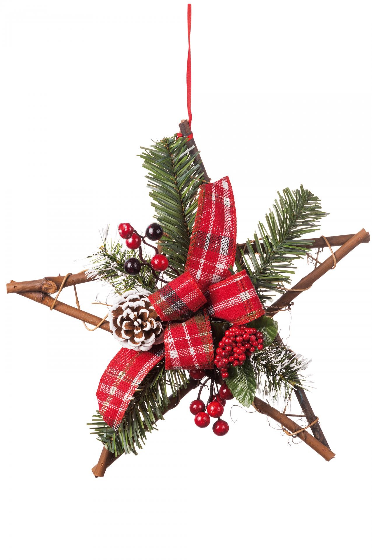 Novogod.Zvijezda Sa Trakom Diam30Cm 106078