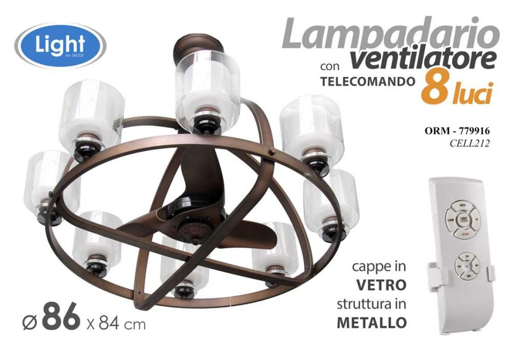 Gicos Luster +Ventilator 86*84 Bl-1816