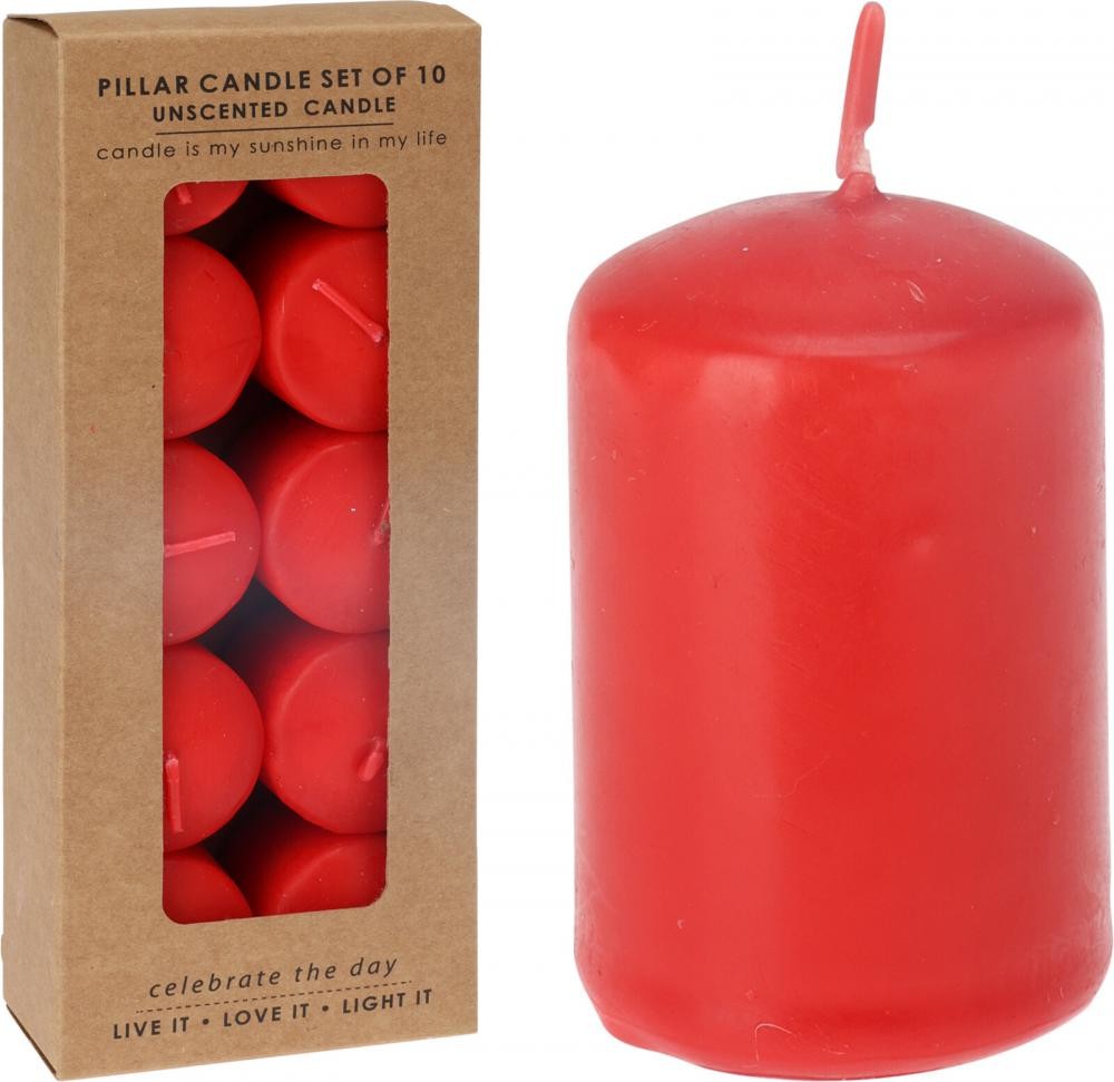 Svijeće 10/1 3Cm Crvene Acc696470