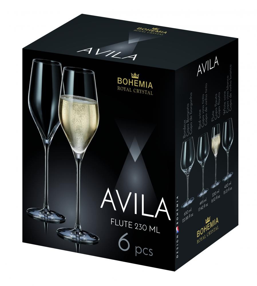 Čaše Za Šampanjac Avila 230Ml Box/6 Kom