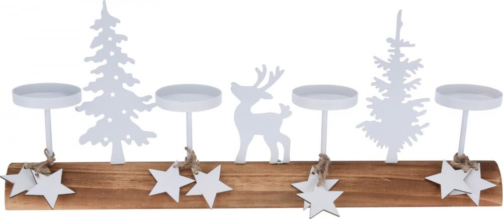 Novogodišnji Svijećnjak Za Četiri Svijeće 400X60X170Mm Aae324210