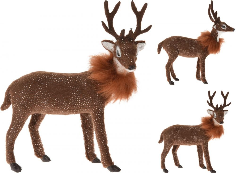 Jelen Sa Krznom Oko Vrata 15Cm Braon Aae442630