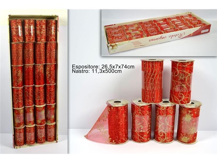 Christmas Ukrasna Traka 11.3Cm*5M Rosso