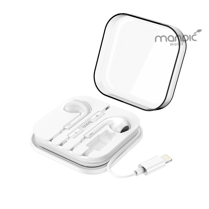 HOCO M1 Max crystal Slušalice sa mikrofonom za iPhone, Bijele